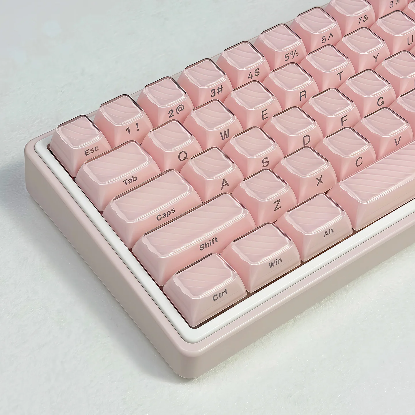 Pink Magic Wave Clear Translucent Keyboard Keycaps ASA Profile Crystal Jelly Keycaps for ANSI Layout MX Switches Gaming Keyboard
Pink Magic Wave Clear Translucent Keyboard Keycaps ASA Profile Crystal Jelly Keycaps for ANSI Layout MX Switches Gaming Keyboard