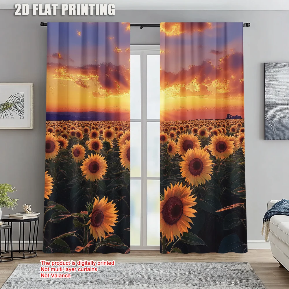 2pc, Window Drapes Sunflower Field Versatile Durable Polyester,Without Electricity Family Party Decoration Perfect for
2pc, Window Drapes Sunflower Field Versatile Durable Polyester,Without Electricity Family Party Decoration Perfect for