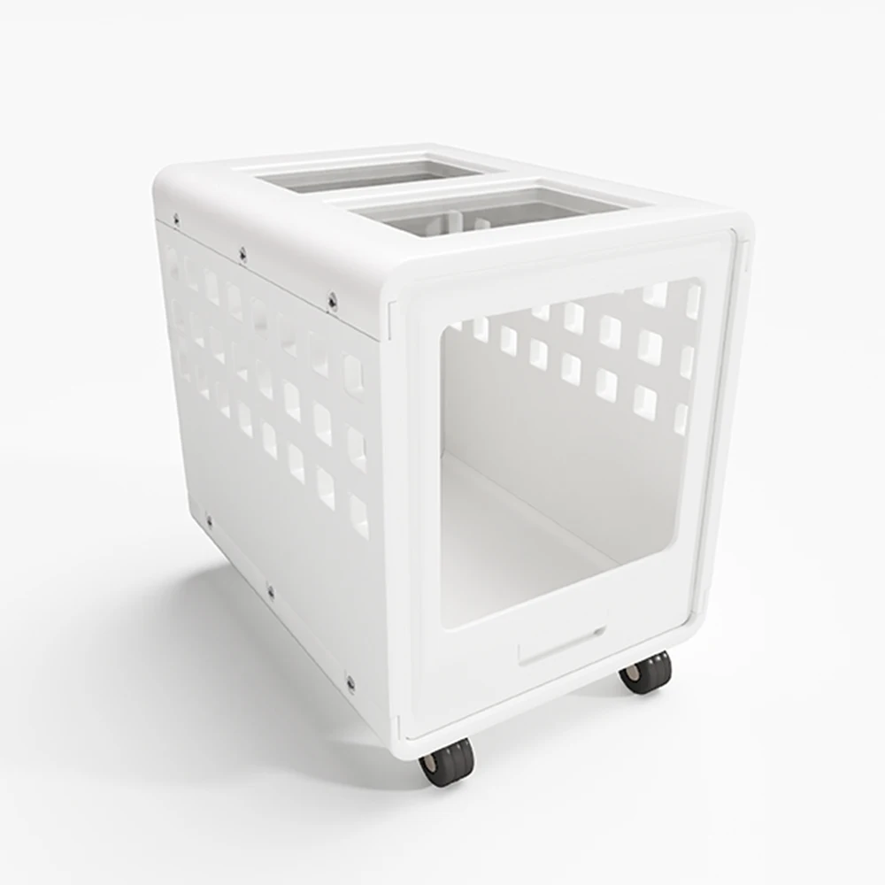 Modern Dog Bed with Hollow Design, Transparent Acrylic Top, Portable Pet Crate with Rolling Wheels for Indoor and Outdoor Use
Modern Dog Bed with Hollow Design, Transparent Acrylic Top, Portable Pet Crate with Rolling Wheels for Indoor and Outdoor Use