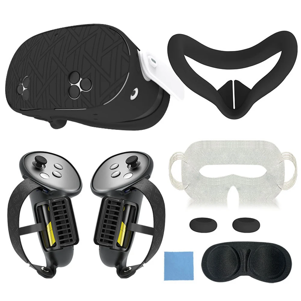 For Meta For Quest 3S Silicone Protective Cover Set 7 In 1 Pad Replacement VR Shell Protection Accesseories
For Meta For Quest 3S Silicone Protective Cover Set 7 In 1 Pad Replacement VR Shell Protection Accesseories