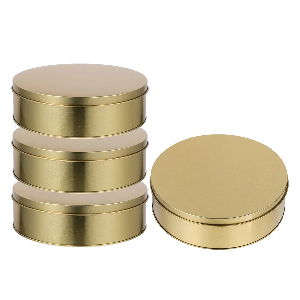 4Pcs Round Xmas Tin Golden Metal Storage Boxes for Cookies Candy Snacks Holiday Treat Containers Decorative Cake Tins
4Pcs Round Xmas Tin Golden Metal Storage Boxes for Cookies Candy Snacks Holiday Treat Containers Decorative Cake Tins