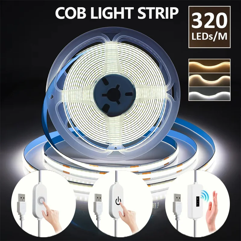 5 В USB с регулируемой яркостью COB светодиодная лента холодный/теплый/натуральный белый ручной переключатель/сенсорный переключатель/нажимной переключатель 1-5 м для освещения шкафа
5 В USB с регулируемой яркостью COB светодиодная лента холодный/теплый/натуральный белый ручной переключатель/сенсорный переключатель/нажимной переключатель 1-5 м для освещения шкафа