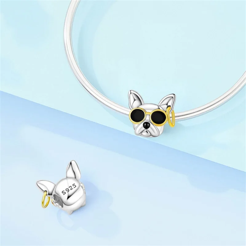 925 Sterling Silver Sweet But Cool French Bulldog Charms Beads Fit 3mm Classic Bracelet DIY Women Birthday Anniversary Jewelry
925 Sterling Silver Sweet But Cool French Bulldog Charms Beads Fit 3mm Classic Bracelet DIY Women Birthday Anniversary Jewelry
