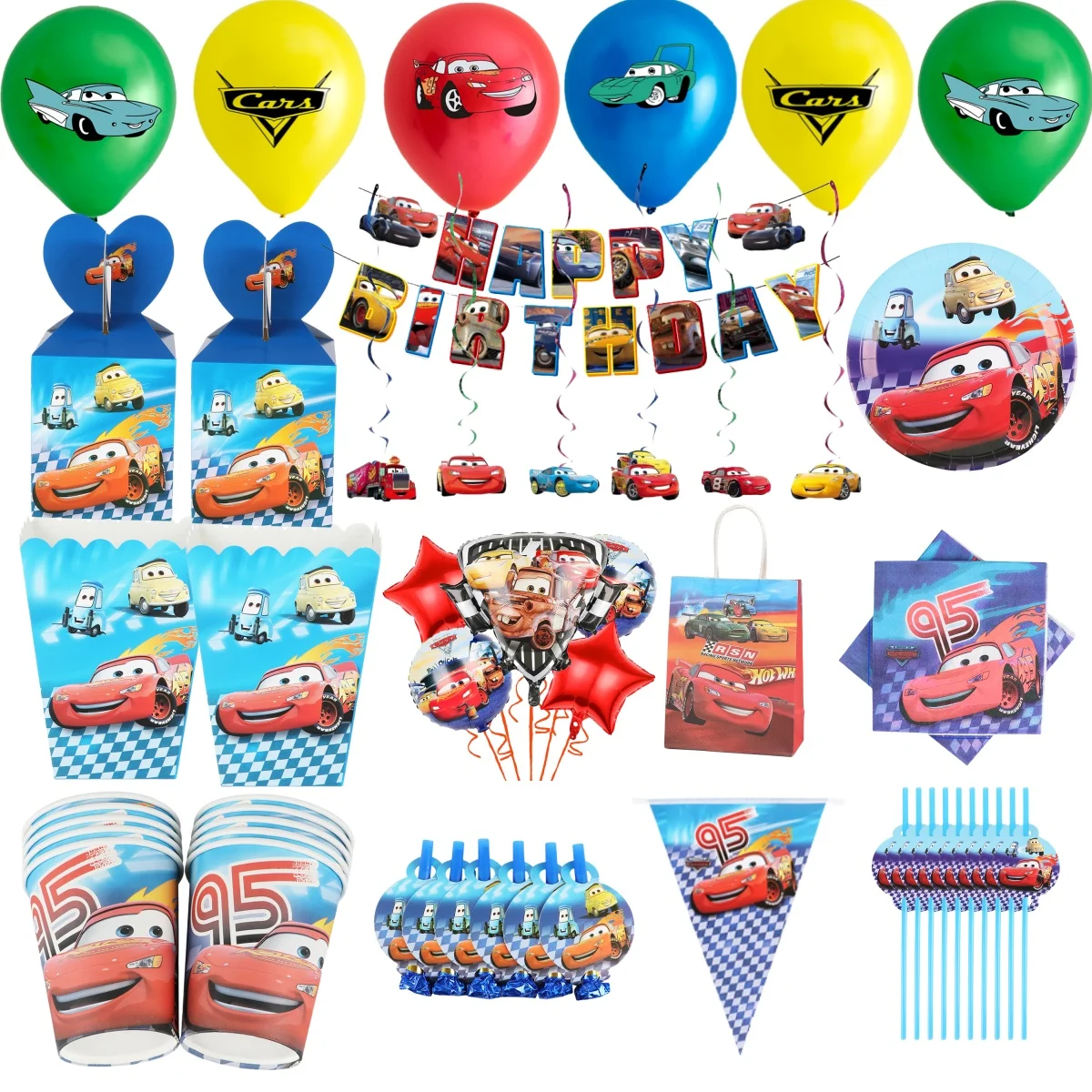 Disney Car Birthday Party Decoration Balloon Lightning McQueen Car Tableware Plate Cup Baby Shower Children's Party Supplies
Disney Car Birthday Party Decoration Balloon Lightning McQueen Car Tableware Plate Cup Baby Shower Children's Party Supplies