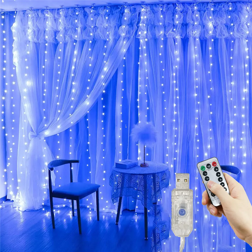 LED Curtain Garland Window Curtain Light USB Plug Fairy Light Christmas Garland Wedding Party Xmas Aesthetic Room Decoration
LED Curtain Garland Window Curtain Light USB Plug Fairy Light Christmas Garland Wedding Party Xmas Aesthetic Room Decoration