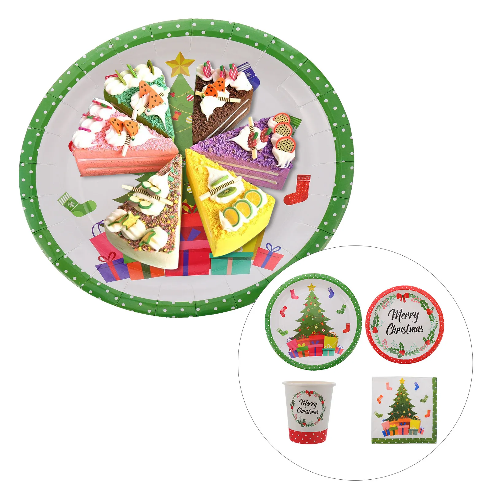 44pcs Disposable Tableware Set Christmas Paper Plates Bowls Cups Napkins Eco Friendly Party Supplies Kitchen Barware
44pcs Disposable Tableware Set Christmas Paper Plates Bowls Cups Napkins Eco Friendly Party Supplies Kitchen Barware