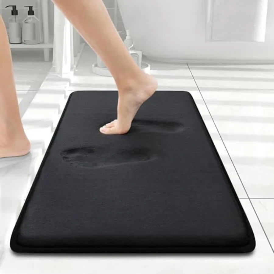 Memory Foam Bath Mat 24x16, Extra Soft and Absorbent Bathroom Mats, Non Slip Washable Carpet for Floor, Shower and Tub
Memory Foam Bath Mat 24x16, Extra Soft and Absorbent Bathroom Mats, Non Slip Washable Carpet for Floor, Shower and Tub