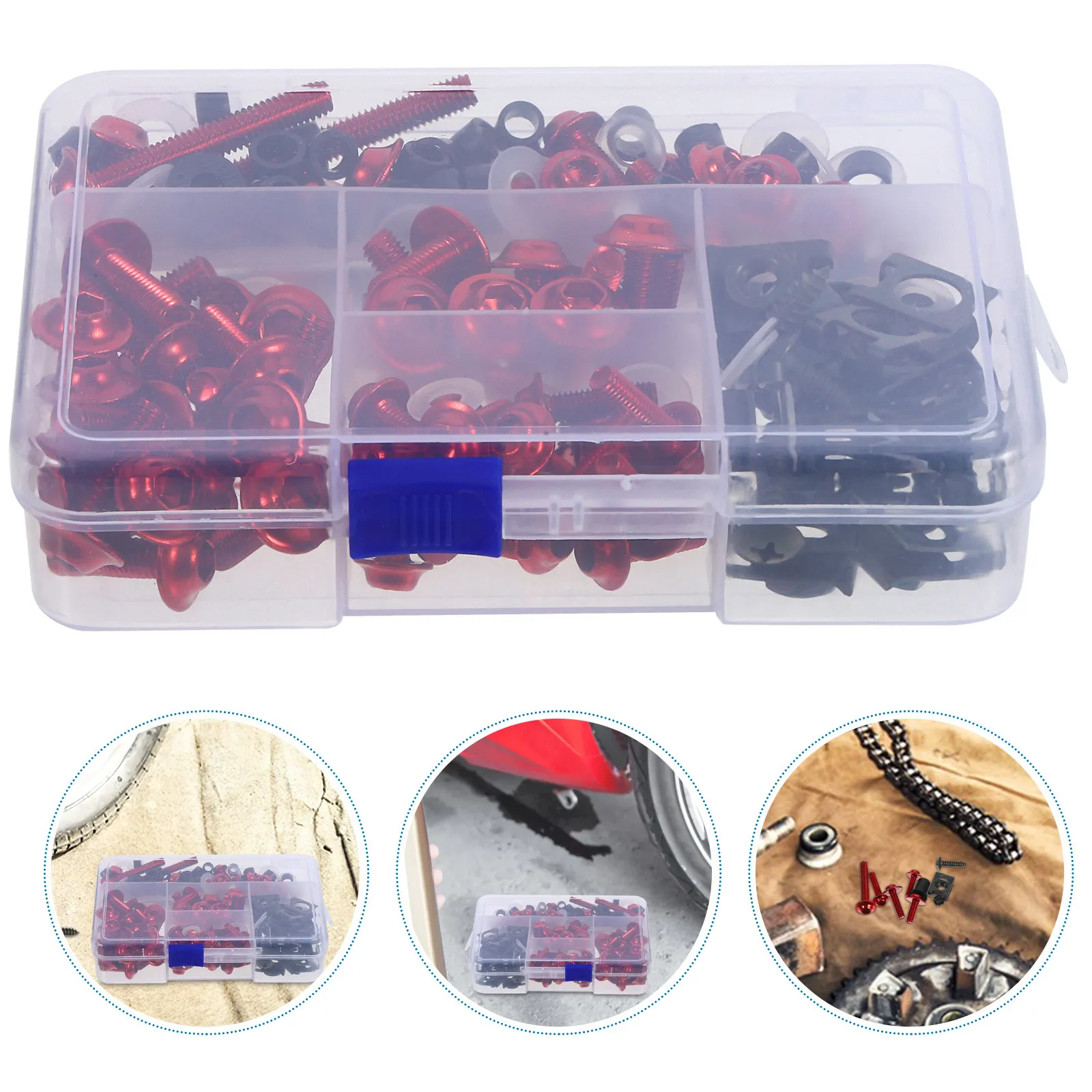 1Set Motorcycle Fairing Bolt Set Aluminum Metric Bolts Nuts Washers for Windscreen Upper Side Tail Fairing Stylish Upgrade
1Set Motorcycle Fairing Bolt Set Aluminum Metric Bolts Nuts Washers for Windscreen Upper Side Tail Fairing Stylish Upgrade