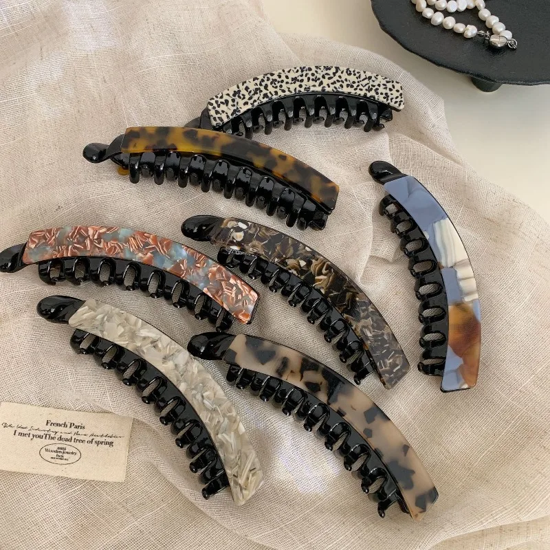 Leopard Print Large Hair Claw Versatile Ponytail Banana Clip for Women Fashion Chunky Back Head Updo Holder Daily Essentials
Leopard Print Large Hair Claw Versatile Ponytail Banana Clip for Women Fashion Chunky Back Head Updo Holder Daily Essentials