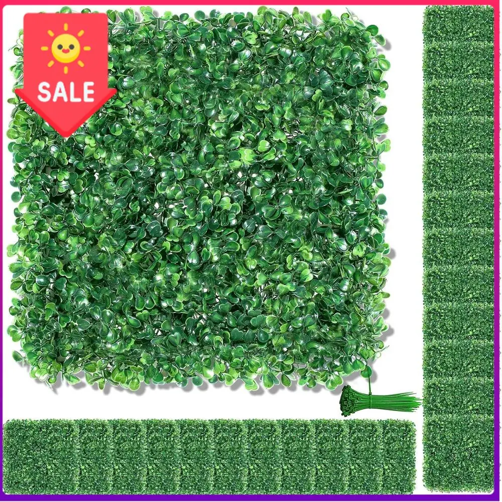 Bestseller10 x 10 Artificial Boxwood Hedge Panels, 72 Pieces, Topiary Hedge Plant, Grass Wall Decor, Greenery Panels for Home an
Bestseller10 x 10 Artificial Boxwood Hedge Panels, 72 Pieces, Topiary Hedge Plant, Grass Wall Decor, Greenery Panels for Home an