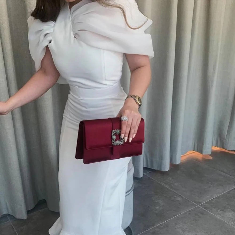 Customized Elegant Off The Shoulder Satin Evening Dresses High Quality Straight Ankle-Length Short Sleeves Vestidos Pa
Customized Elegant Off The Shoulder Satin Evening Dresses High Quality Straight Ankle-Length Short Sleeves Vestidos Pa