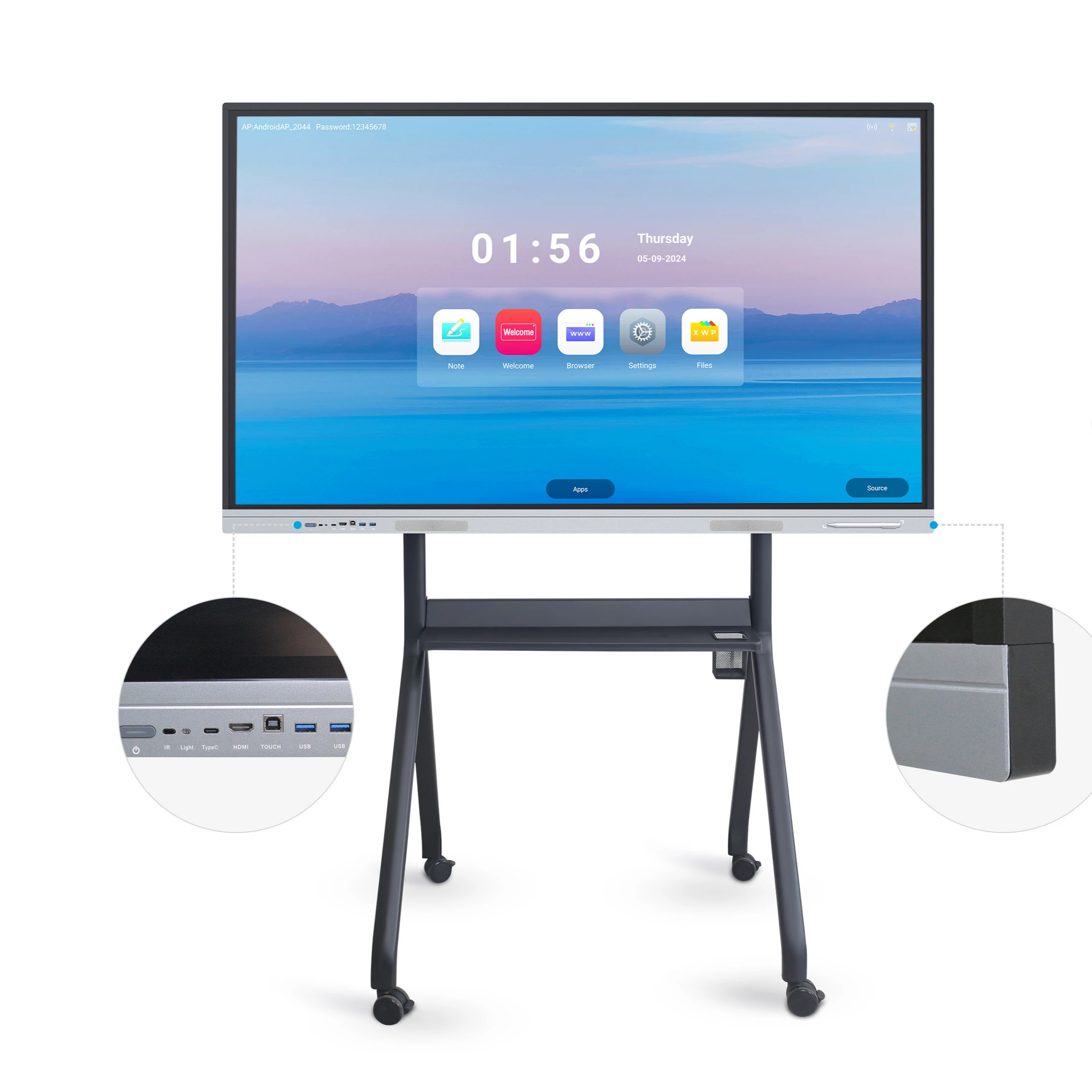 2024 New Products 4K Android11.0 Interactive Electronic Whiteboards 75 Inch Interactive Smart Whiteboard
2024 New Products 4K Android11.0 Interactive Electronic Whiteboards 75 Inch Interactive Smart Whiteboard