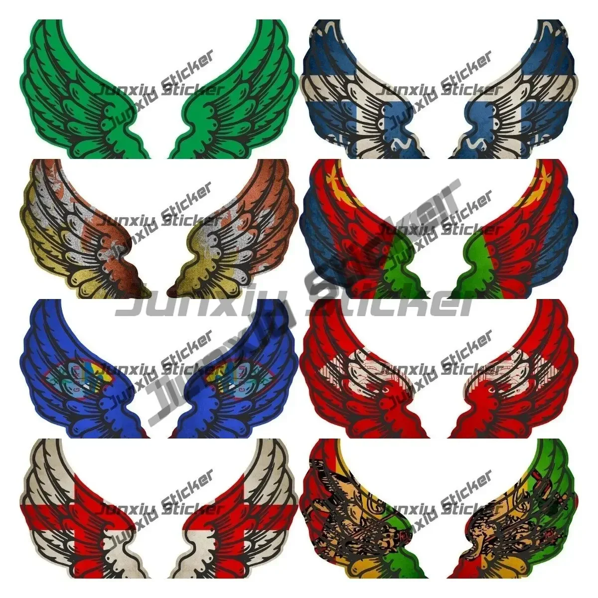 Greece England Congo Sicilia Creative Flag A Pair Wings Stickers Car Caravan Camper Accessories for The Car Tuning Stickers
Greece England Congo Sicilia Creative Flag A Pair Wings Stickers Car Caravan Camper Accessories for The Car Tuning Stickers