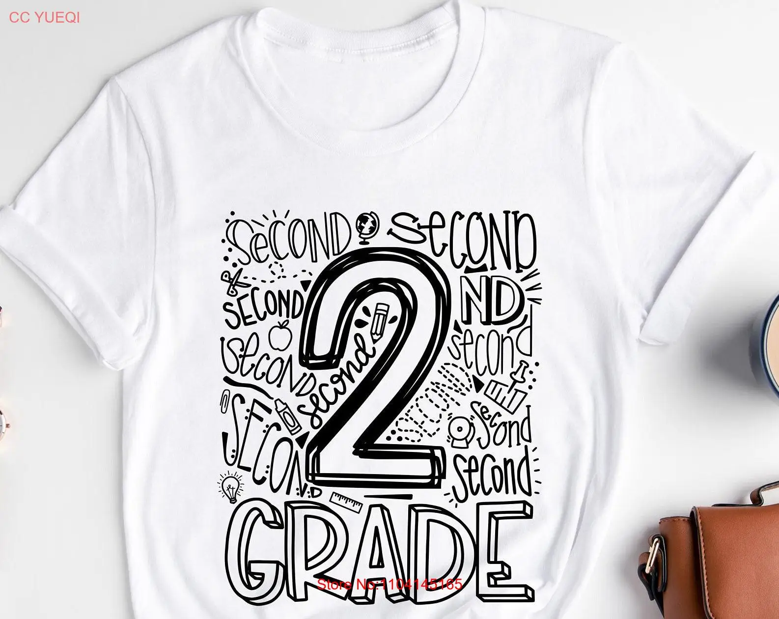 2nd Grade T Shirt Typography Second Teacher Level Elementary School long or short sleeves
2nd Grade T Shirt Typography Second Teacher Level Elementary School long or short sleeves