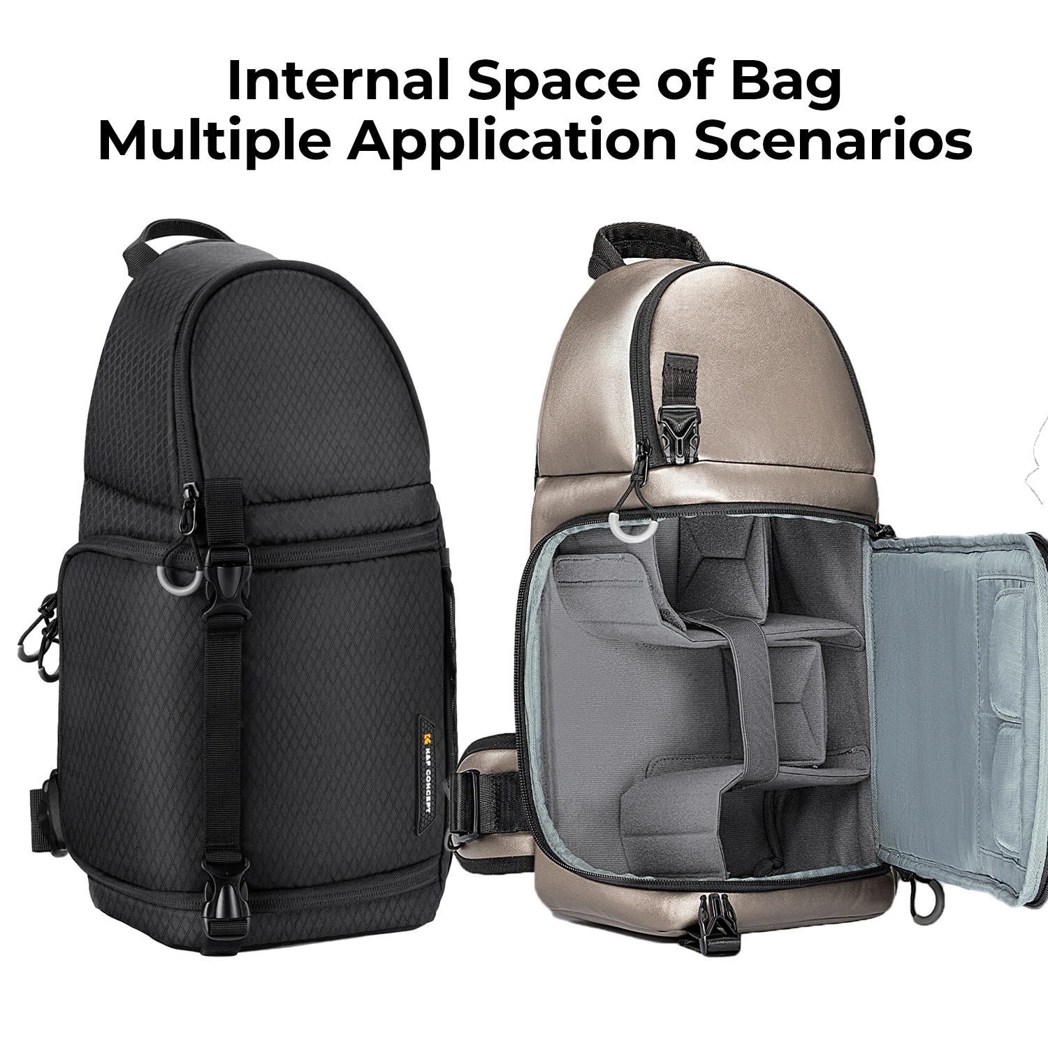K&F Concept Camera Sling Bag Crossbody Bag Waterproof Camera Shoulder Backpack DSLR/SLR Camera Case Photography Bags
K&F Concept Camera Sling Bag Crossbody Bag Waterproof Camera Shoulder Backpack DSLR/SLR Camera Case Photography Bags