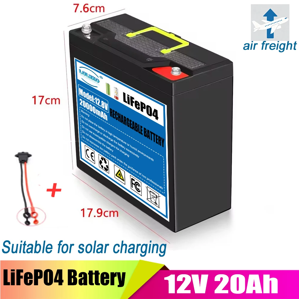 2026 new 12V 50Ah Lithium Iron Phosphate Battery Built-in 20A BMS Lightweight Electric Portable Power LiFePO4 Battery Packs
2026 new 12V 50Ah Lithium Iron Phosphate Battery Built-in 20A BMS Lightweight Electric Portable Power LiFePO4 Battery Packs