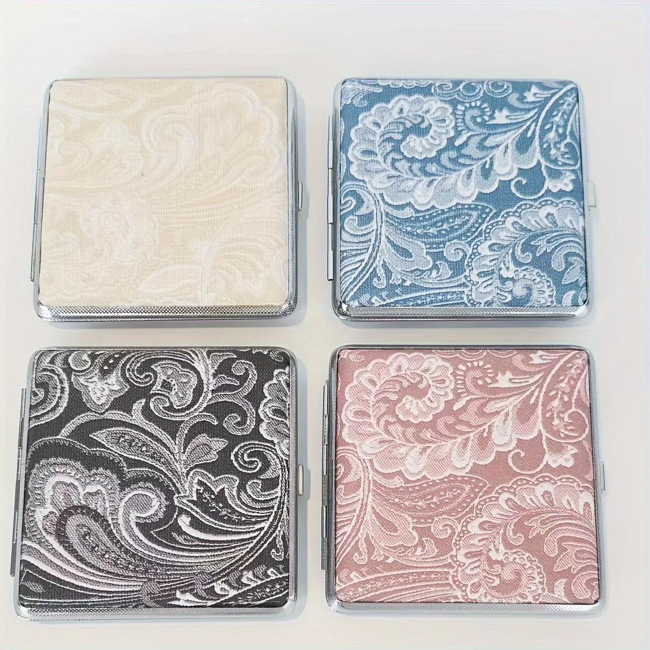 97mm Marble Paisley Cigarette Case – PU Leather Holder for 20 Cigarettes, Pink/Yellow/Blue/Black, Holiday Gift for Him & Her
97mm Marble Paisley Cigarette Case – PU Leather Holder for 20 Cigarettes, Pink/Yellow/Blue/Black, Holiday Gift for Him & Her