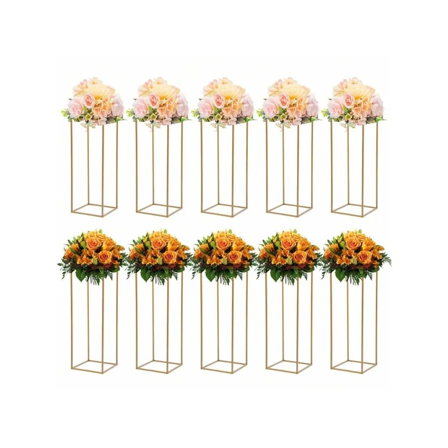 10PCs Metal Flower Stand For Wedding Table Centerpieces, 31.49inch Tall Gold Wedding Flower Stand For Floral Arrangement, Geome
10PCs Metal Flower Stand For Wedding Table Centerpieces, 31.49inch Tall Gold Wedding Flower Stand For Floral Arrangement, Geome