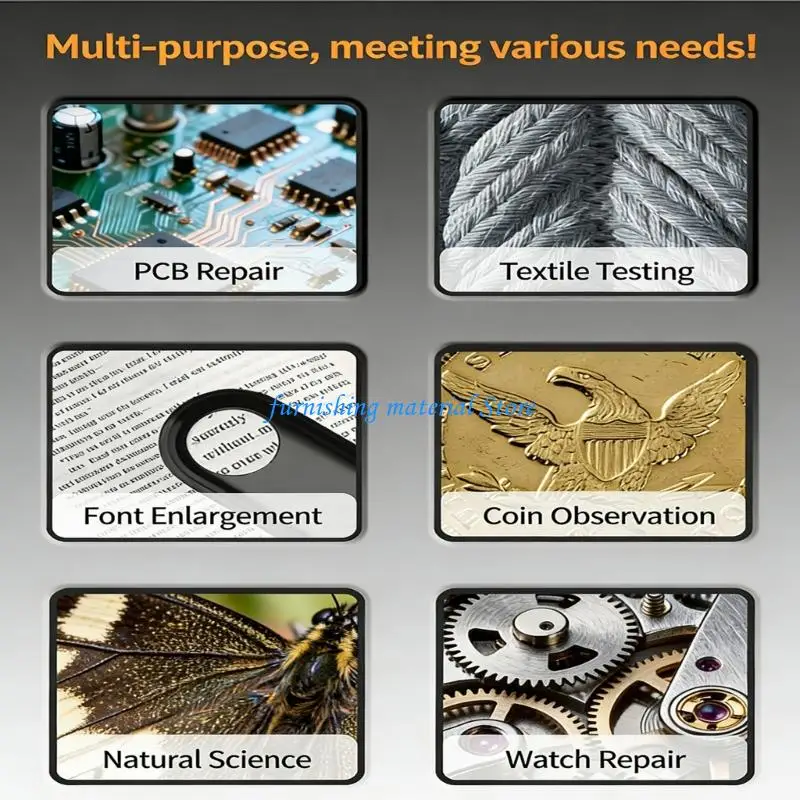 Y5GD Portable Digital Microscope Featuring 2.8 Inch Clear Screen 1000X Magnification Adjustable LED Light for Students Beginners