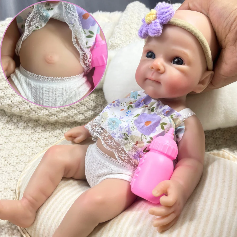 Mini 13 Inch Full Solid Silicone Bettie Reborn Baby Doll Washable Body Girl Adorable Silicone Doll Birthday Christmas Gift
Mini 13 Inch Full Solid Silicone Bettie Reborn Baby Doll Washable Body Girl Adorable Silicone Doll Birthday Christmas Gift