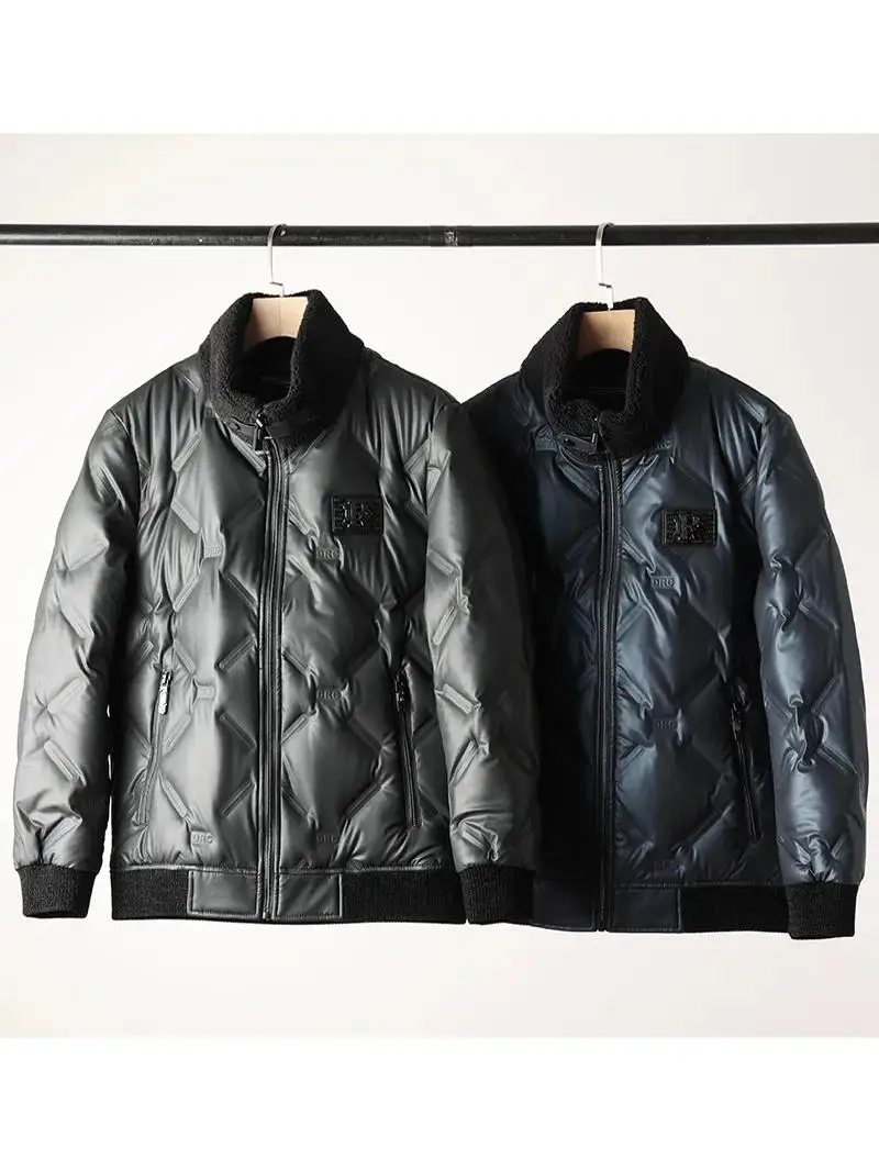 Winter New Faion Motorcycle Ultra-Leather 90 White Du down Warmth Stand Collar down Jaet Men's Thiened Modern Sle
Winter New Faion Motorcycle Ultra-Leather 90 White Du down Warmth Stand Collar down Jaet Men's Thiened Modern Sle