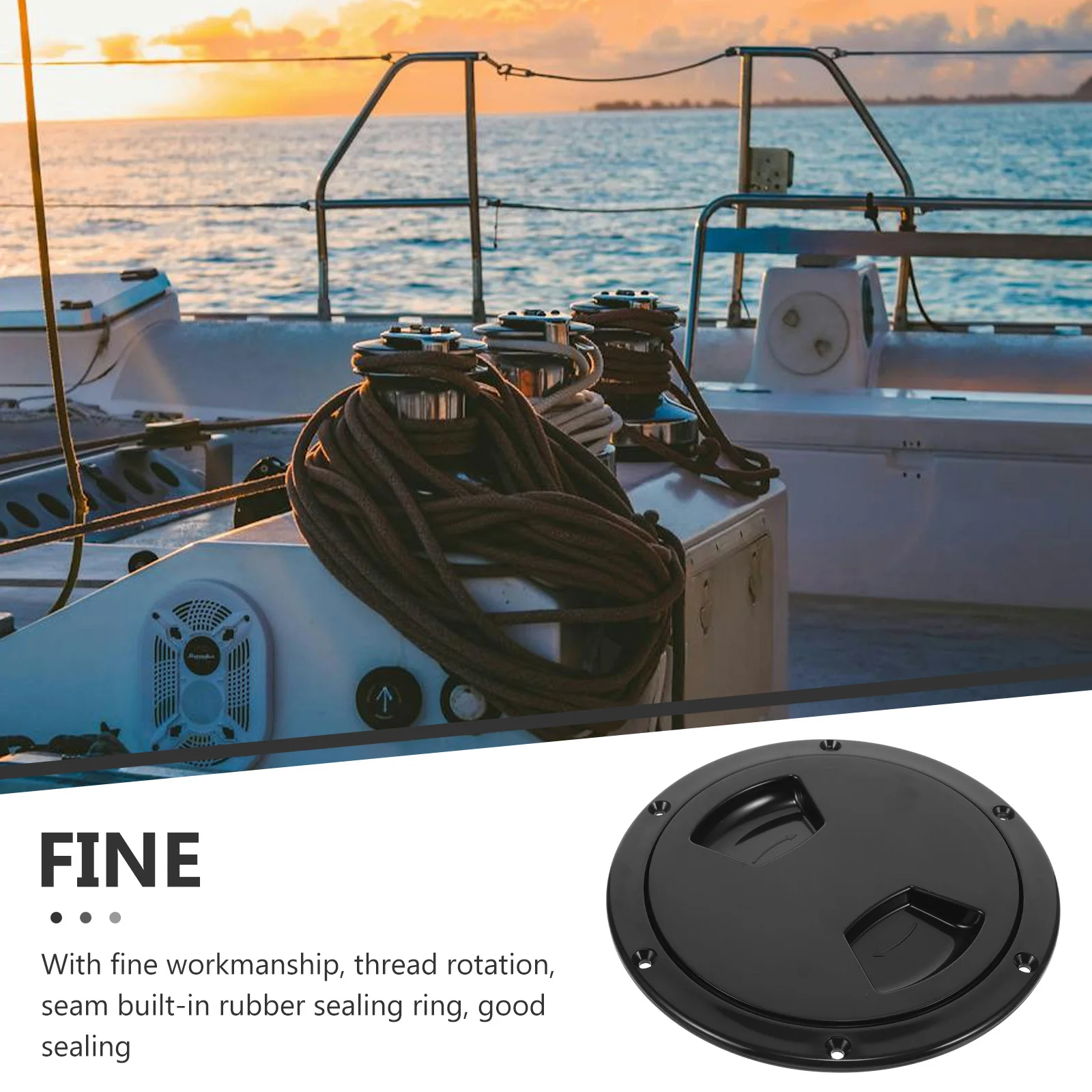 Deck Hatch Cover for Boat Kayak Yacht Heavy Duty Plastic Round Hatch Cover Anti-Slip Sealing Design Boat Accessory for Outdoor
Deck Hatch Cover for Boat Kayak Yacht Heavy Duty Plastic Round Hatch Cover Anti-Slip Sealing Design Boat Accessory for Outdoor