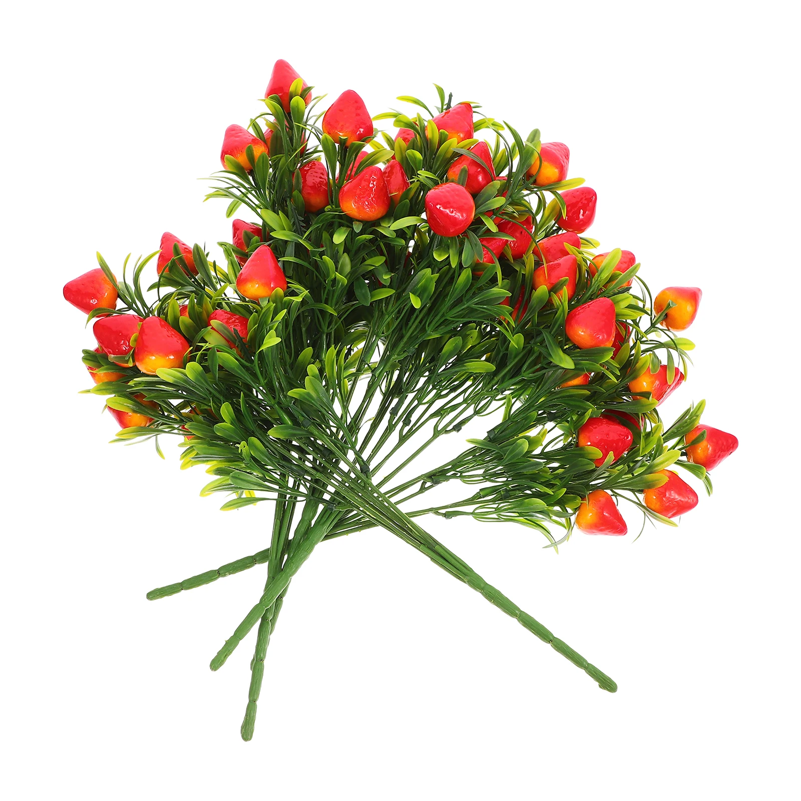 5pcs Artificial Strawberry Bouquet Vivid Simulation PVC HomeDecoration Faux Fruit Stem DIY Craft Wedding
5pcs Artificial Strawberry Bouquet Vivid Simulation PVC HomeDecoration Faux Fruit Stem DIY Craft Wedding