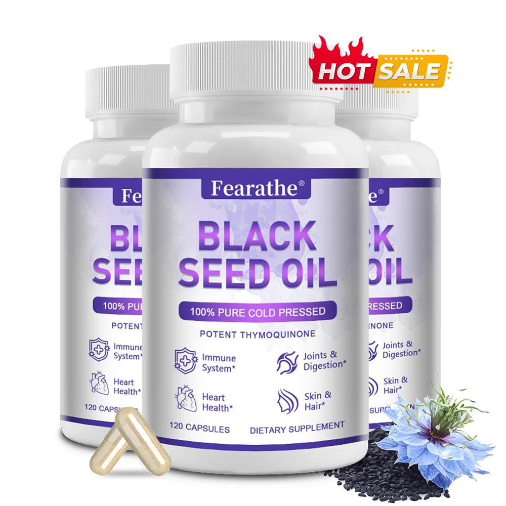 Premium Black Seed Oil Capsules - Supports Digestive Health, Immune Support, and Improved Brain Function, Gluten-Free, Non-GMO
Premium Black Seed Oil Capsules - Supports Digestive Health, Immune Support, and Improved Brain Function, Gluten-Free, Non-GMO