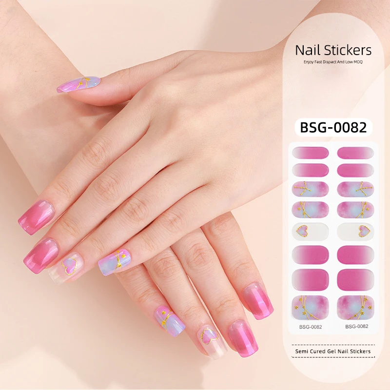 16Tips Fashion Solid Color Gel Nail Stickers For UV/LED lamp Cured Gel Sticker Manicure Decor Semi-Cured Gel Nail Stickers Wraps
16Tips Fashion Solid Color Gel Nail Stickers For UV/LED lamp Cured Gel Sticker Manicure Decor Semi-Cured Gel Nail Stickers Wraps