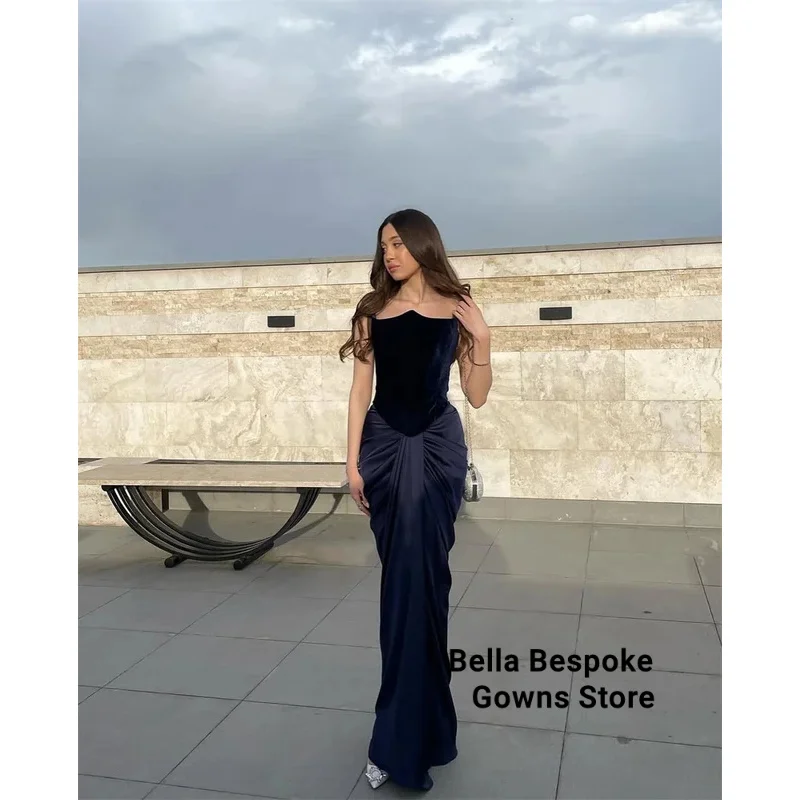 Dubai Black Mermaid Off Shoulder Prom Dresses Pleated Customized Evening Gowns Sweep Train vestido de gala noche mujer
Dubai Black Mermaid Off Shoulder Prom Dresses Pleated Customized Evening Gowns Sweep Train vestido de gala noche mujer