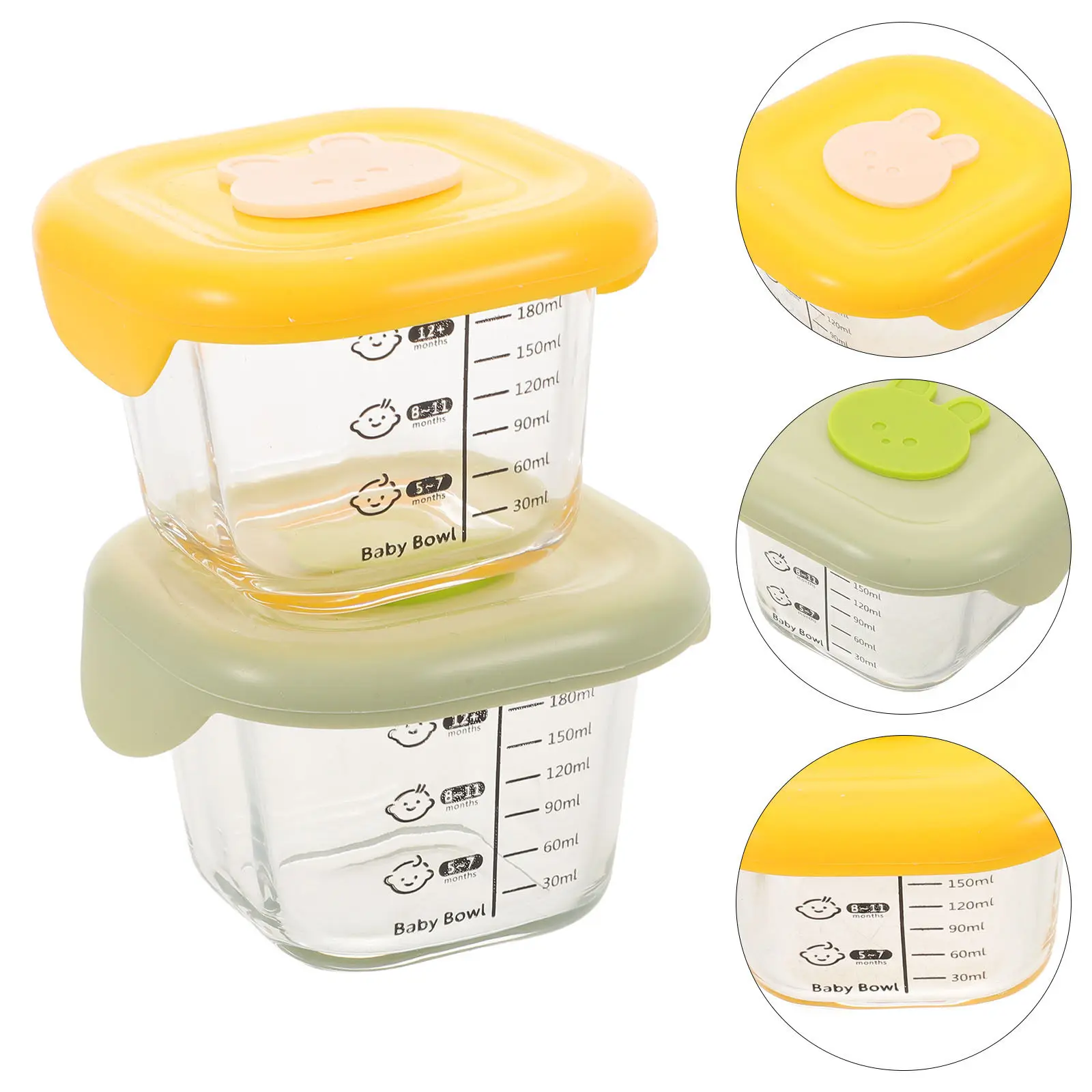 2Pcs Baby Food Storage Boxes Leak Proof Small Containers Colorful Yellow Green Lids Portable Tableware Snack Puree Salad
2Pcs Baby Food Storage Boxes Leak Proof Small Containers Colorful Yellow Green Lids Portable Tableware Snack Puree Salad
