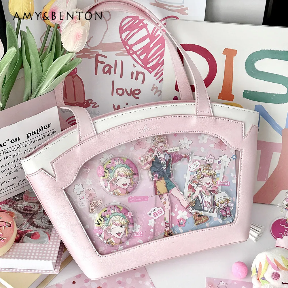 Elegant Fairy Style Tote Shoulder Crossbody Transparent Itabag Original Design Sweet Bow Patchwork Color Large Capacity Bags
Elegant Fairy Style Tote Shoulder Crossbody Transparent Itabag Original Design Sweet Bow Patchwork Color Large Capacity Bags