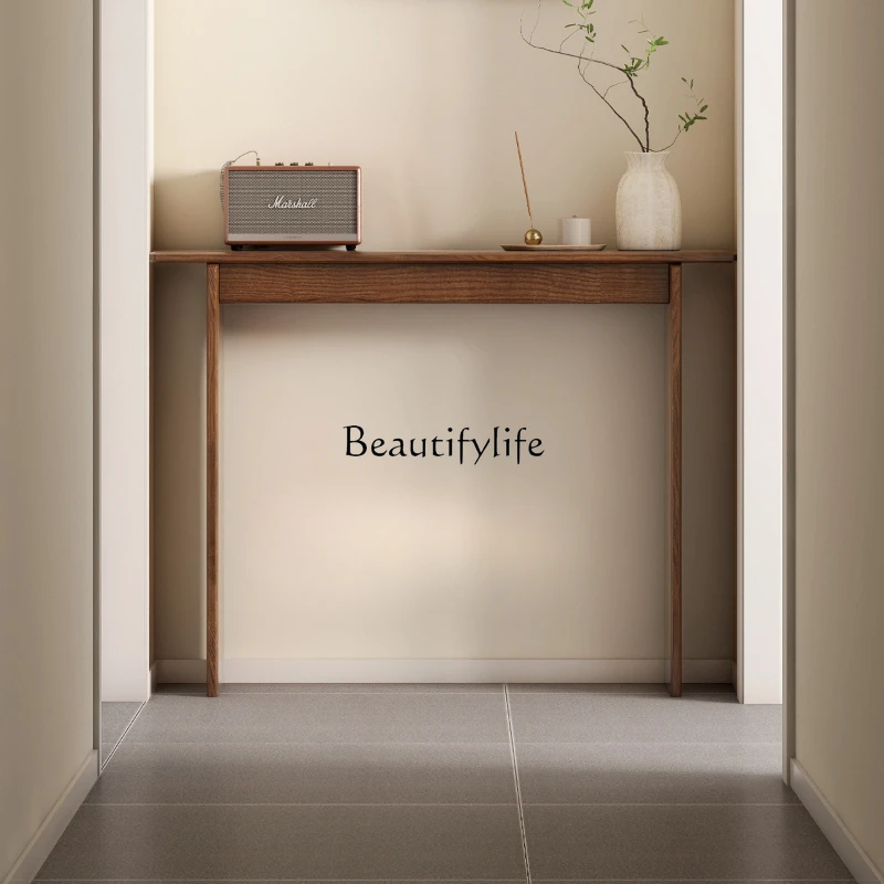 Solid wood entrance table, living room corridor against the wall, super narrow entrance
Solid wood entrance table, living room corridor against the wall, super narrow entrance