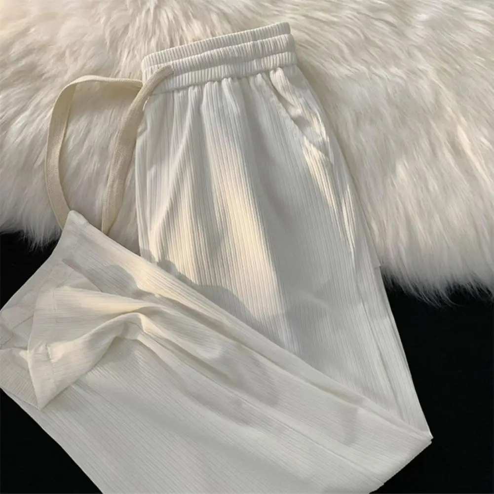 Chic Women Trousers Solid Color Comfortable Summer Trousers Soft Draped Lady Pants
Chic Women Trousers Solid Color Comfortable Summer Trousers Soft Draped Lady Pants