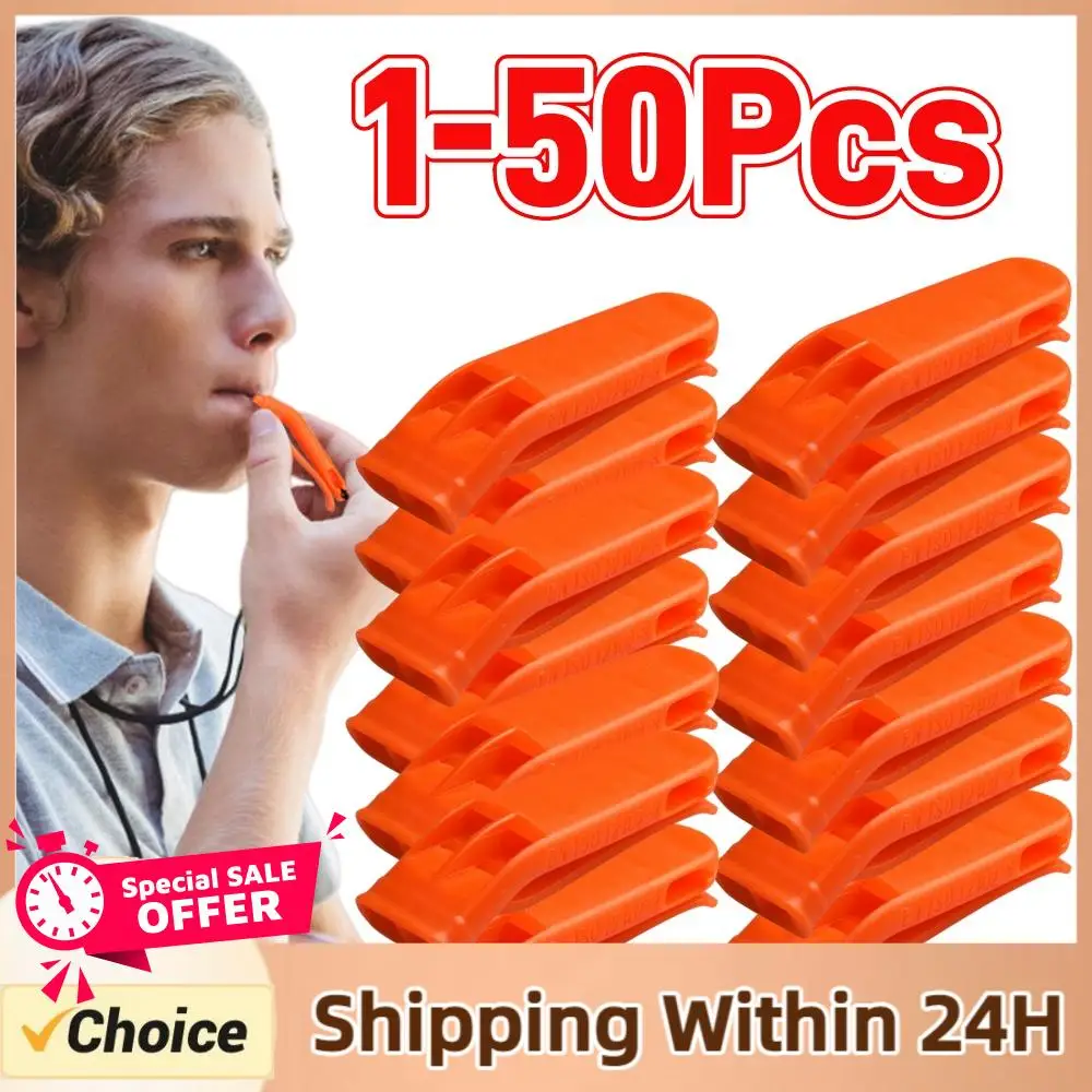 1-50pcs Survival Loud Whistle Multifunction Outdoor Emergency Whistle Double Pipe Rescue Whistle for Camping Hiking
1-50pcs Survival Loud Whistle Multifunction Outdoor Emergency Whistle Double Pipe Rescue Whistle for Camping Hiking