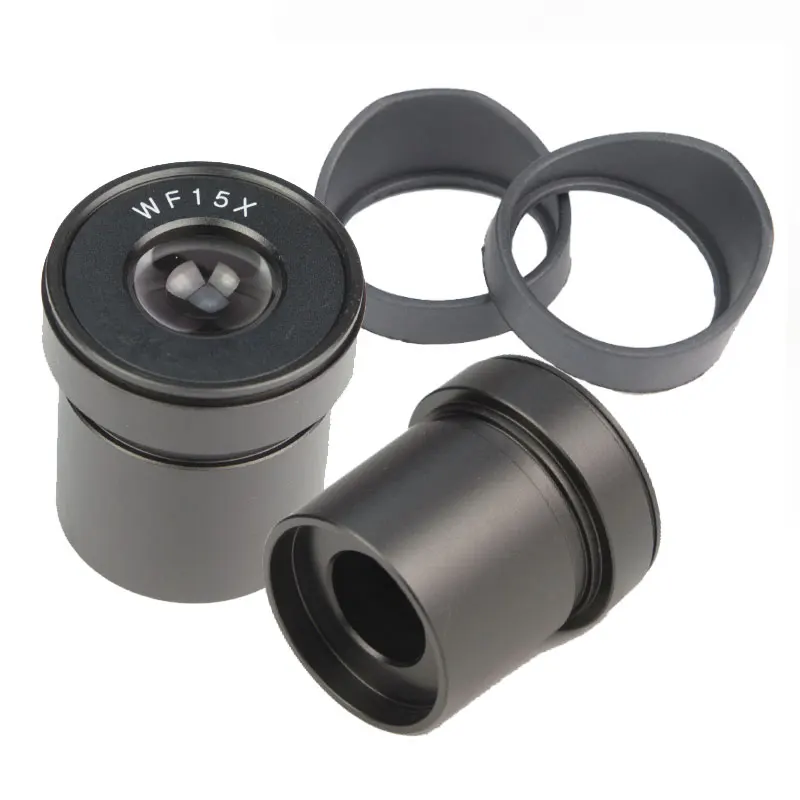 2PC 15X Microscope Eyepiece Lens Widefield 15mm Mounting size 30mm with Eyecups for Stereo Microscope
2PC 15X Microscope Eyepiece Lens Widefield 15mm Mounting size 30mm with Eyecups for Stereo Microscope