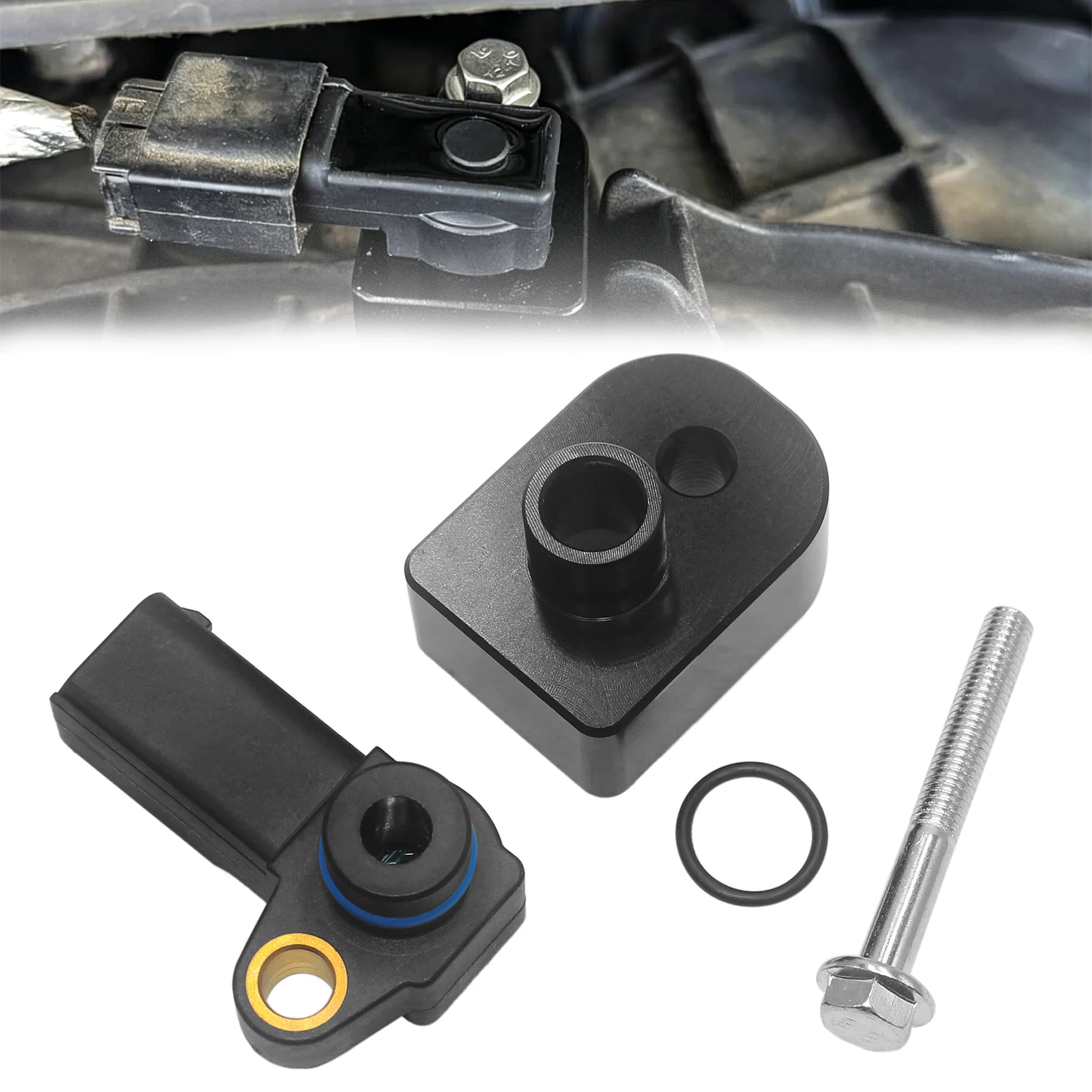 BC3Z-9F479-A MAP Pressure Sensor With Black Spacer Kit For Ford F-250 F-350 SD 6.7L Powerstroke Diesel 2011-2019 BC3Z-9F479-B
BC3Z-9F479-A MAP Pressure Sensor With Black Spacer Kit For Ford F-250 F-350 SD 6.7L Powerstroke Diesel 2011-2019 BC3Z-9F479-B