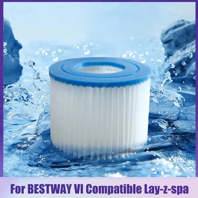 Repeated Use Above Ground Pool Filter Tub Filter Cartridge Fit For BESTWAY VI Compatible Lay-z-spa Filter Cartridge Accessories
Repeated Use Above Ground Pool Filter Tub Filter Cartridge Fit For BESTWAY VI Compatible Lay-z-spa Filter Cartridge Accessories