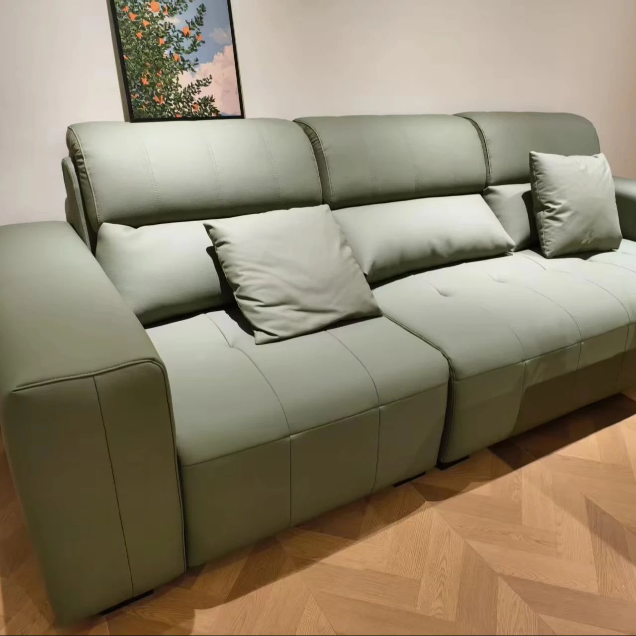 !@M722# Eco-Leather Sofa Set Adjustable Headrest Larch Wood Base with S-type Spring High Resilience Sponge Filled
!@M722# Eco-Leather Sofa Set Adjustable Headrest Larch Wood Base with S-type Spring High Resilience Sponge Filled