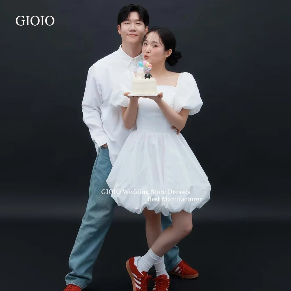 GIOIO Fresh Playful White Puff Sleeve Wedding Dress Short Korean Photo Shoot Customized Cute Outdoor Wedding Bridal Gown
GIOIO Fresh Playful White Puff Sleeve Wedding Dress Short Korean Photo Shoot Customized Cute Outdoor Wedding Bridal Gown
