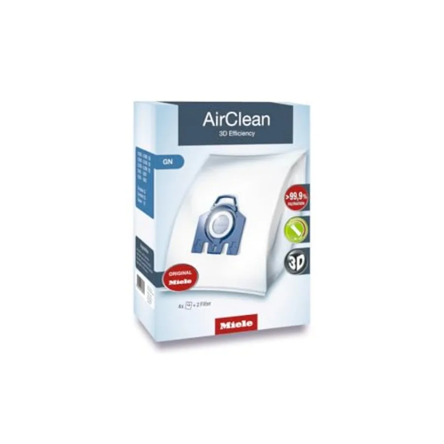 Genuine GN HyClean Air Vacuum Cleaner Bags for Complete C2, Complete C3, Classic C1, S8, S5 and S2 Vacuum Cleaners, Pack of 4 V
Genuine GN HyClean Air Vacuum Cleaner Bags for Complete C2, Complete C3, Classic C1, S8, S5 and S2 Vacuum Cleaners, Pack of 4 V