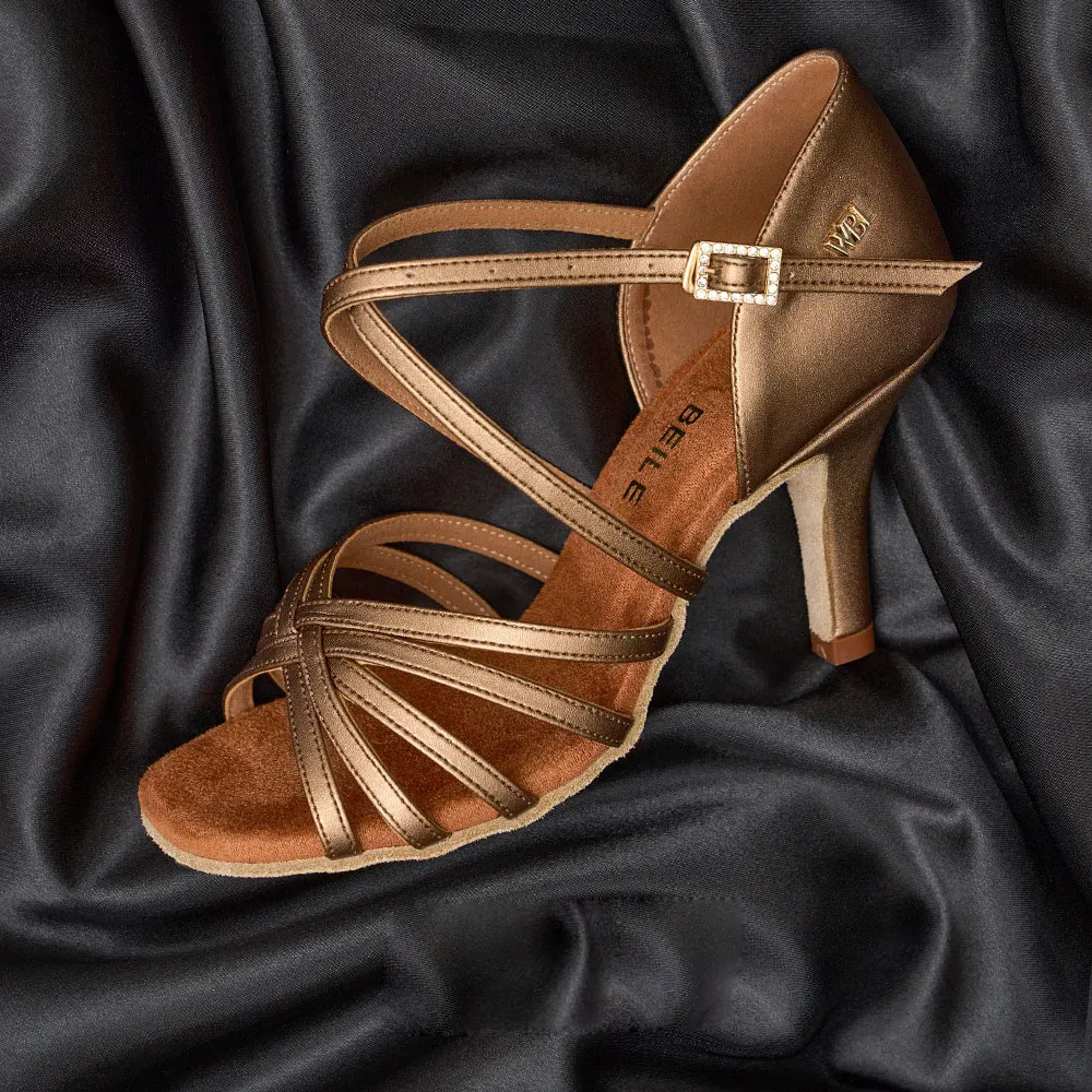 Women‘s Heel Latin Dance Shoes Horseshoe/Cone Heel - Flexible Suede Sole for Ballroom, Cha Cha, Salsa|Practice & Performance
Women‘s Heel Latin Dance Shoes Horseshoe/Cone Heel - Flexible Suede Sole for Ballroom, Cha Cha, Salsa|Practice & Performance