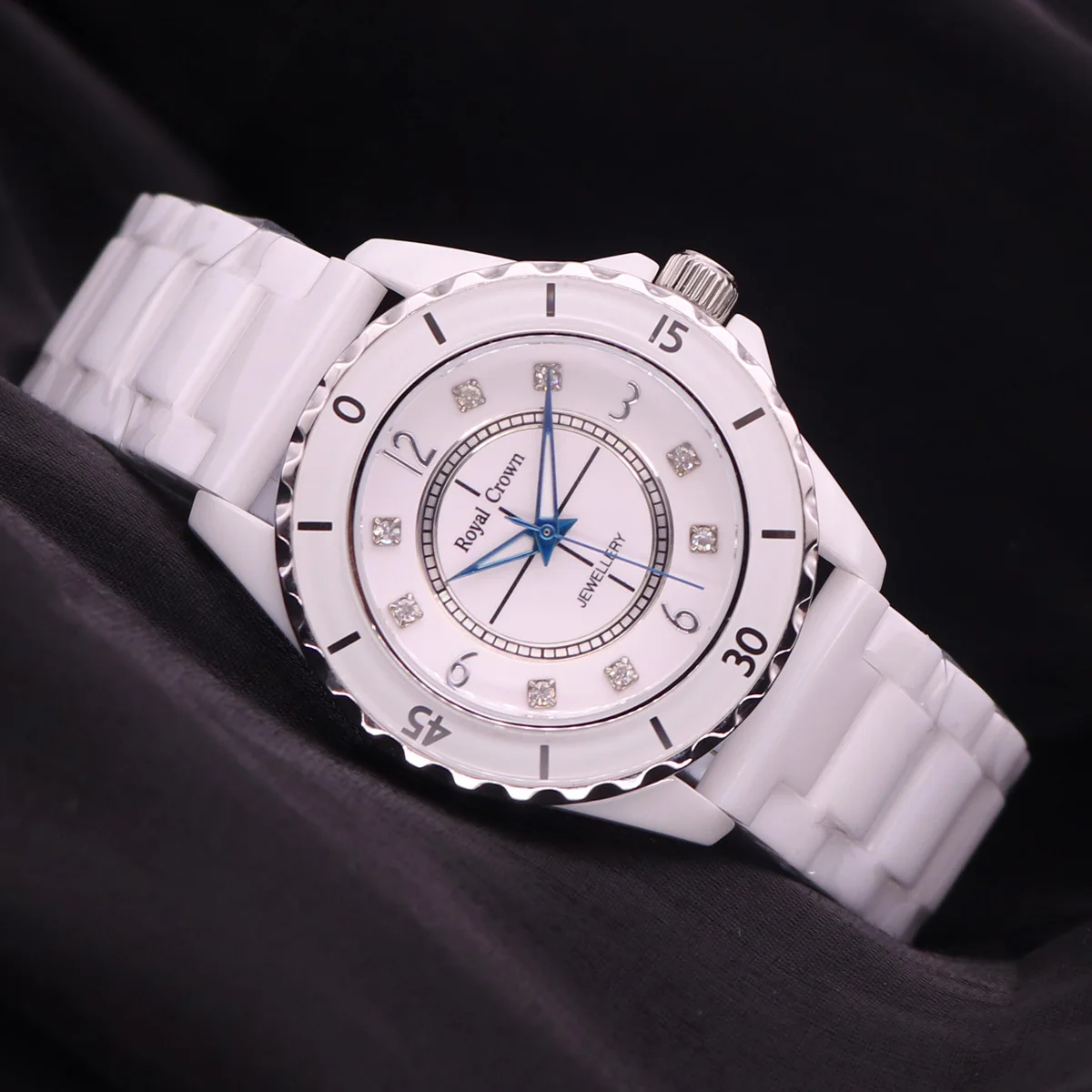 Royal Crown Luxury Claw-setting Crystal Ceramic Men's Watch Women's Watch Fine Fashion Couple's Hours Bracelet Girl's Gift Box
Royal Crown Luxury Claw-setting Crystal Ceramic Men's Watch Women's Watch Fine Fashion Couple's Hours Bracelet Girl's Gift Box
