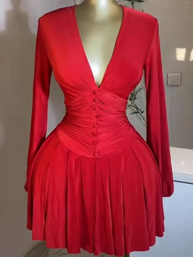 2025 Spring Summer Long Sleeve Elegant Mini Dress Women's Clothing Casual Party Work Evening Office Lady Golden Dresses
2025 Spring Summer Long Sleeve Elegant Mini Dress Women's Clothing Casual Party Work Evening Office Lady Golden Dresses