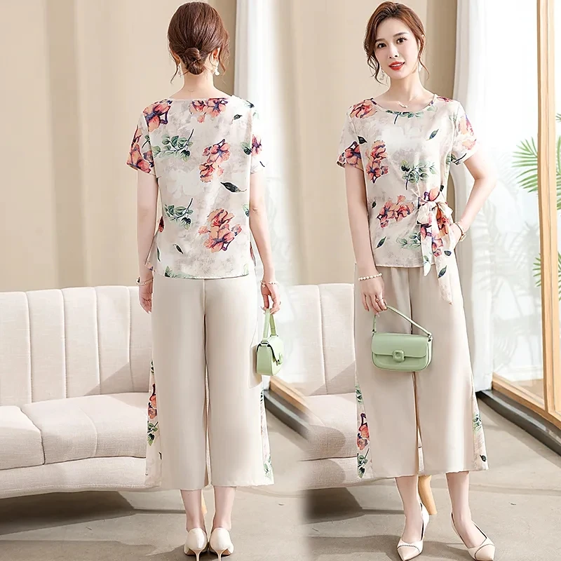 Women's Summer New Suit New Fashion Women's Coat Pants Temperament Age-Reducing Temperament Leisure Comfortable Two-Piece Suit
Women's Summer New Suit New Fashion Women's Coat Pants Temperament Age-Reducing Temperament Leisure Comfortable Two-Piece Suit