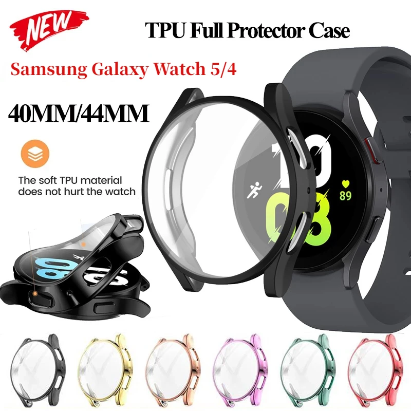 Protector Case For Samsung Galaxy Watch 5/4 40mm 44mm Cover TPU Screen Protection Case For Samsung Watch 4/5 Full Coverage Shell
Protector Case For Samsung Galaxy Watch 5/4 40mm 44mm Cover TPU Screen Protection Case For Samsung Watch 4/5 Full Coverage Shell
