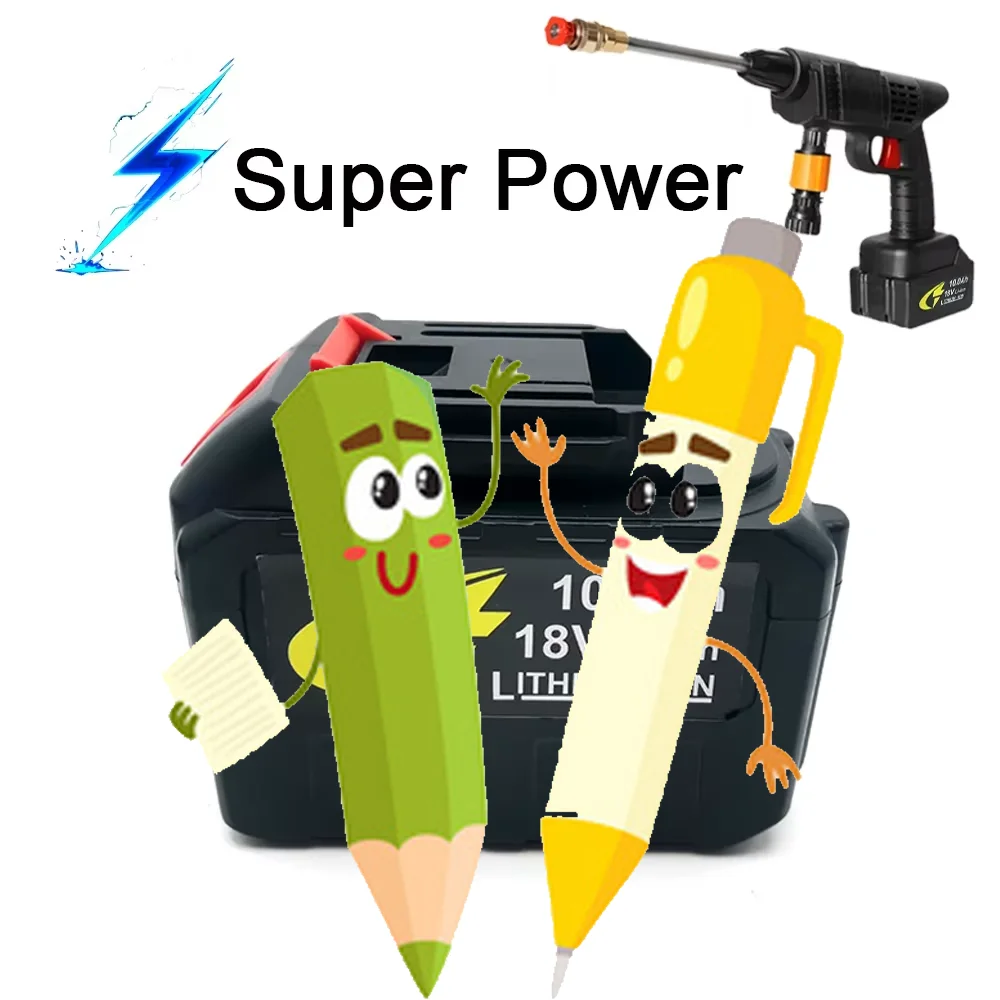 For electric drills, screwdrivers, car washing machine spray guns, and sprinkler guns 18V-21V lithium battery 10Ah 6.0Ah 3.0Ah
For electric drills, screwdrivers, car washing machine spray guns, and sprinkler guns 18V-21V lithium battery 10Ah 6.0Ah 3.0Ah