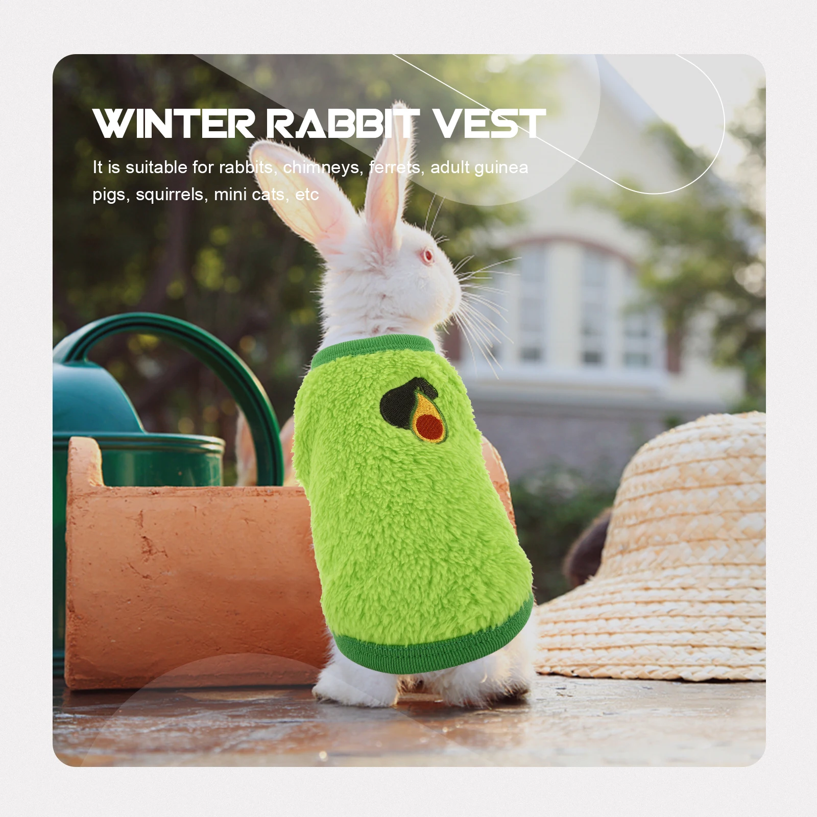 1Pcs Rabbit Warm Winter Clothing Breathable Flannel Pet Coat Small Animal Small Pet Costume Decorative Rabbit Apparel
1Pcs Rabbit Warm Winter Clothing Breathable Flannel Pet Coat Small Animal Small Pet Costume Decorative Rabbit Apparel