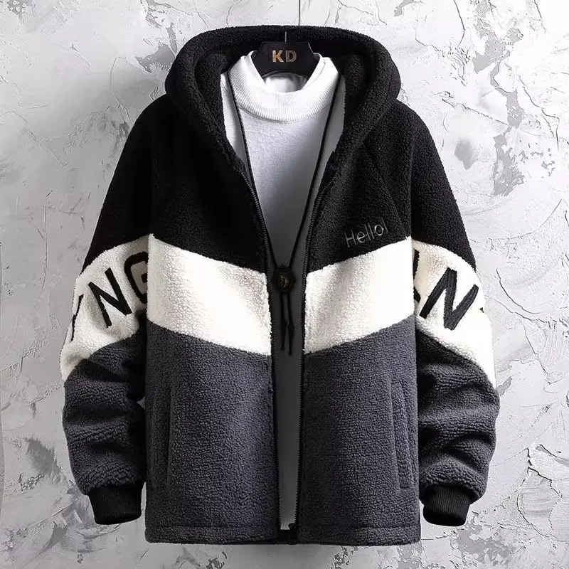 Мужская осенне-зимняя куртка из овечьей шерсти с воротником-стойкой, утепленная, из вельвета, теплая, в корейском стиле, хлопковая, с длинными рукавами, свободного кроя
Мужская осенне-зимняя куртка из овечьей шерсти с воротником-стойкой, утепленная, из вельвета, теплая, в корейском стиле, хлопковая, с длинными рукавами, свободного кроя