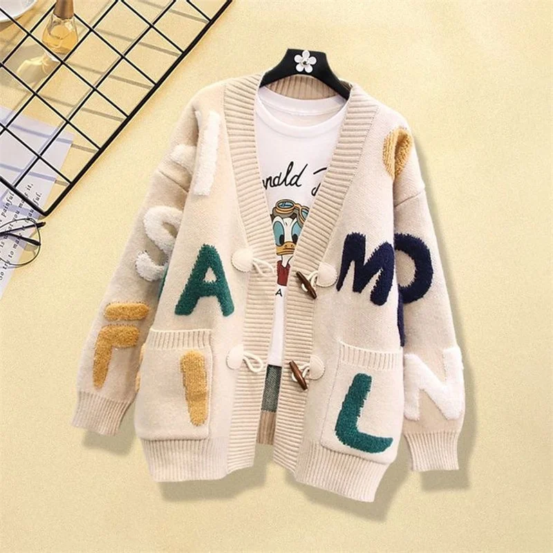 Plus-size Women's Coat Thickened Autumn Winter 2025 New Fashion wear With Loose Lazy Sweater Foreign Style Knitted Cardigan Top
Plus-size Women's Coat Thickened Autumn Winter 2025 New Fashion wear With Loose Lazy Sweater Foreign Style Knitted Cardigan Top